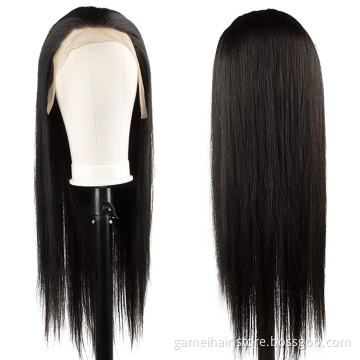 Wholesale 4x4 Lace Frontal Closure wig Virgin Brazilian Cutical Aligned Human Hair Cheap Full HD lace Front Wig For Black Women